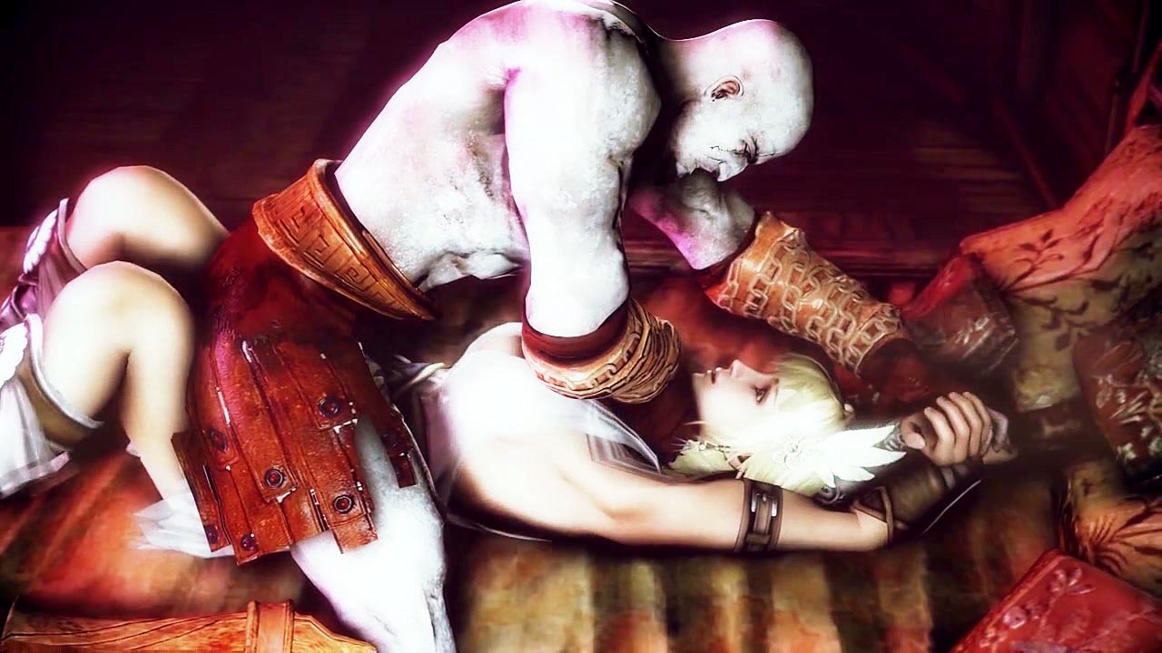 Кратос душит и жестко ебет стройную блонду в God of War! Глубокий анал и оргазм
